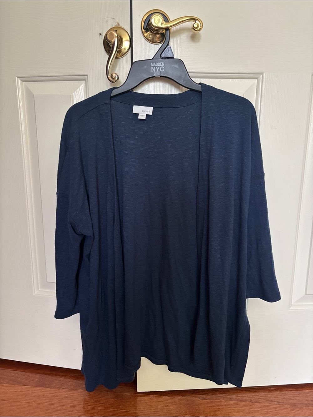 J. Jill Pure Jill Blue Quarter Sleeve Cardigan Women’s Size Small